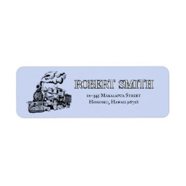 Etiqueta Hilo Railroad Vintage Steam Train Label