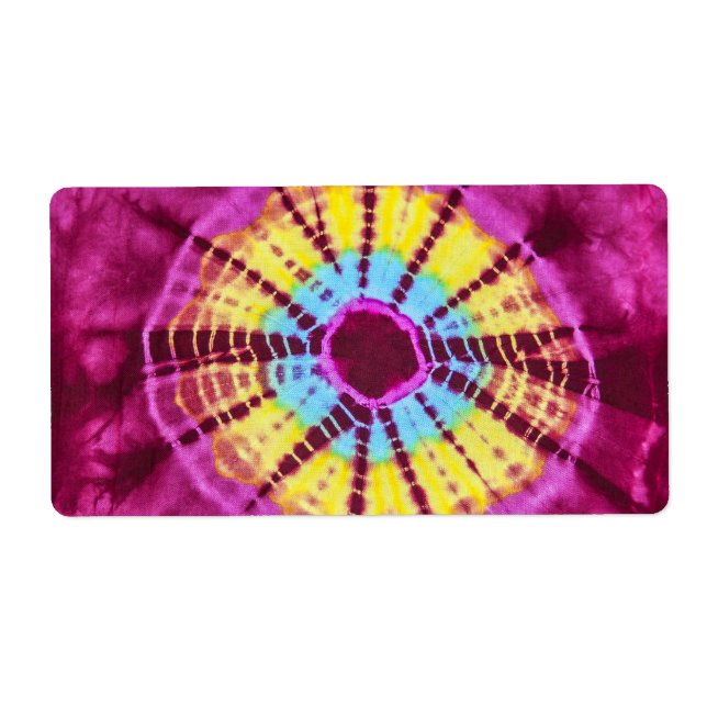 Etiqueta Hippie batik (Frente)