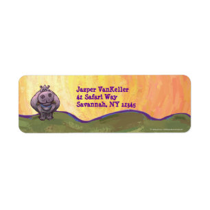 Etiqueta Hippopotamus Stationery