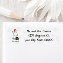 Ho Ho Feliz Papais noeis de Natal Bonito Snowman