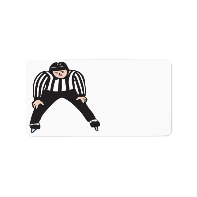 Etiqueta Hockey Referee (Frente)