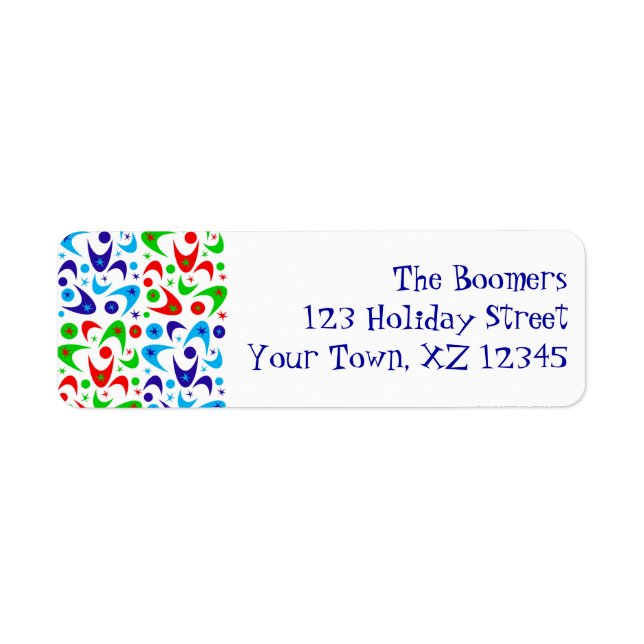 Etiqueta Hoilday Boomerangs (Frente)