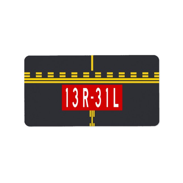 Etiqueta Holding Point Marking 13R-31L (Frente)