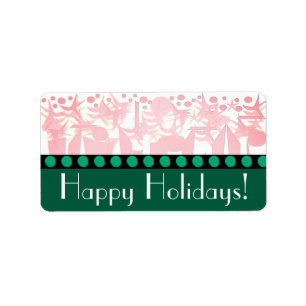 ETIQUETA HOLIDAY ART DECO