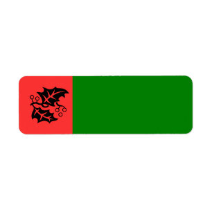 Etiqueta Holly Christmas