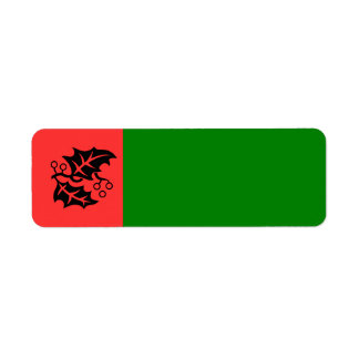 Etiqueta Holly Christmas