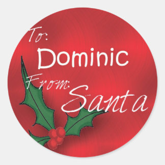 Etiqueta Holly personalizada Dominic41