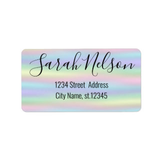 Etiqueta Holográfico Moderno