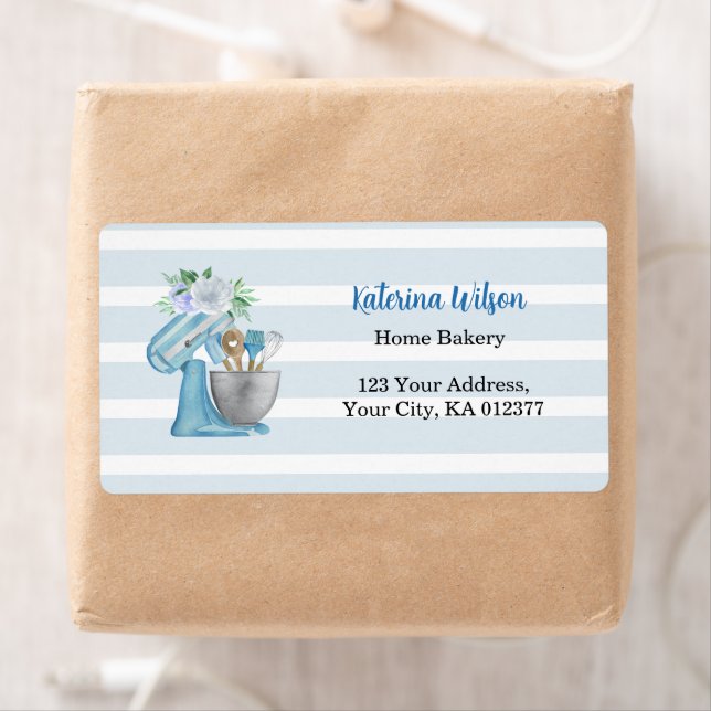 Etiqueta Home Bakery Blue Mixer Shipping  (Insitu)