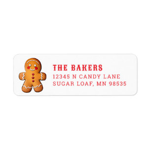 Etiqueta Homem de Gingerpão doce