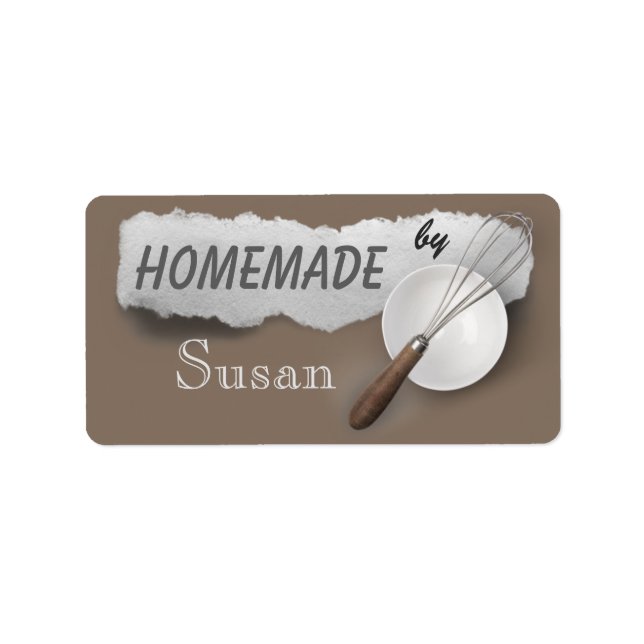 Etiqueta Homemade by You Baking Labels (Frente)