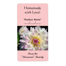 Etiqueta Homemade com Rótulos de presentes de amor de famíl