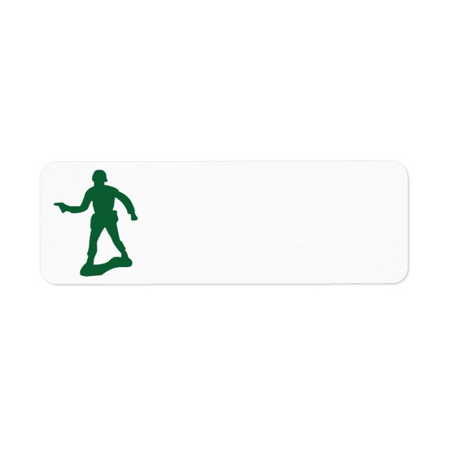 Etiqueta Homens do Exército Verde (Frente)