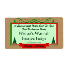 Homespun Burlap com Árvores de Férias Fragmentado 