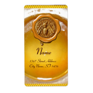 ETIQUETA HONEY BEE ,BEEKEEPER ,BEEKEEPING WAX EAL