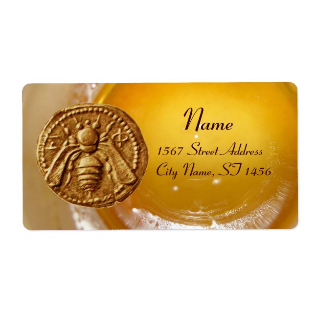 ETIQUETA HONEY BEE ,BEEKEEPING BEEKEEPER APIARIST (Frente)
