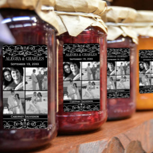 Etiqueta Honey Jelly Jar Labels 4 Foto Casamento Jar Favor
