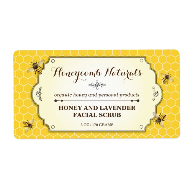Etiqueta Honeybee Handmade (Frente)