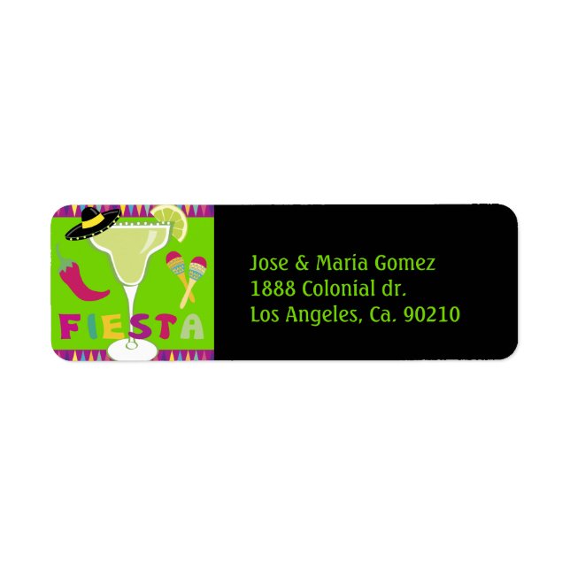 Etiqueta Hora do Partido Fiesta (Frente)