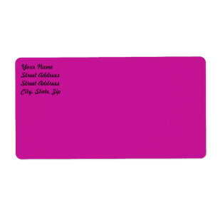 Etiqueta Hot Pink Shipping Label