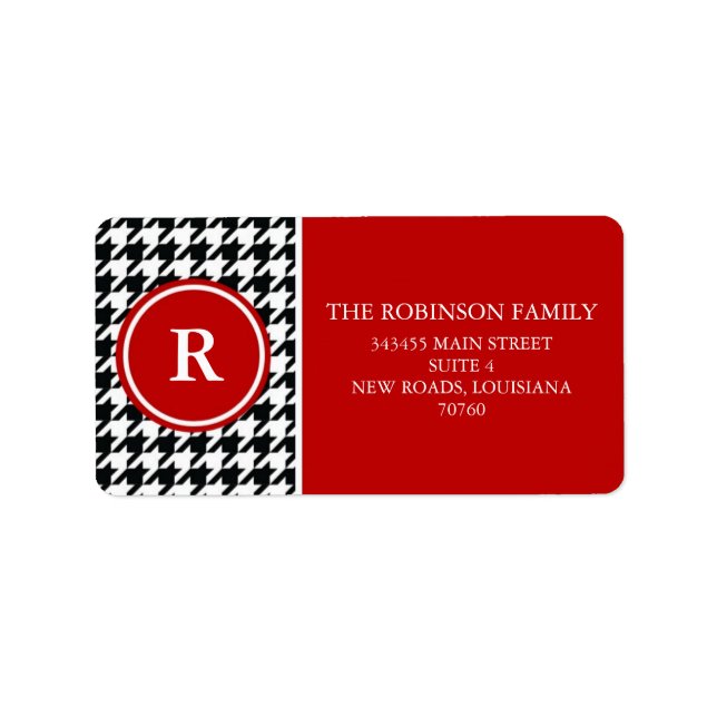 Etiqueta Houndstooth (Frente)