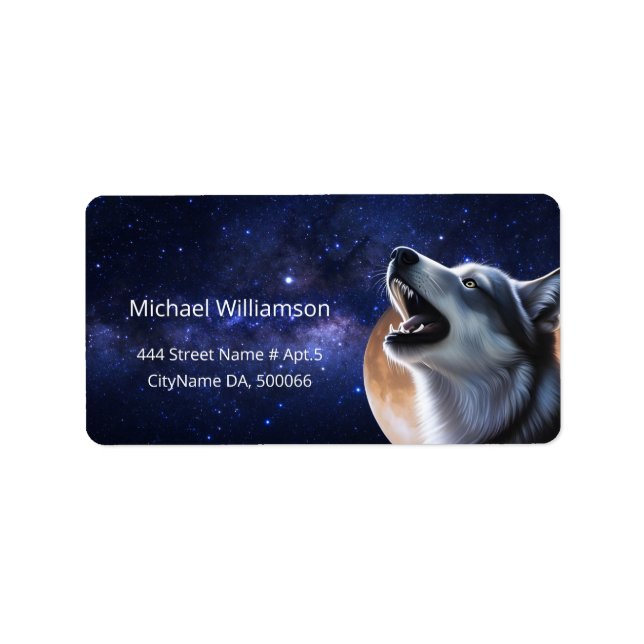 Etiqueta Howling Wolf (Frente)