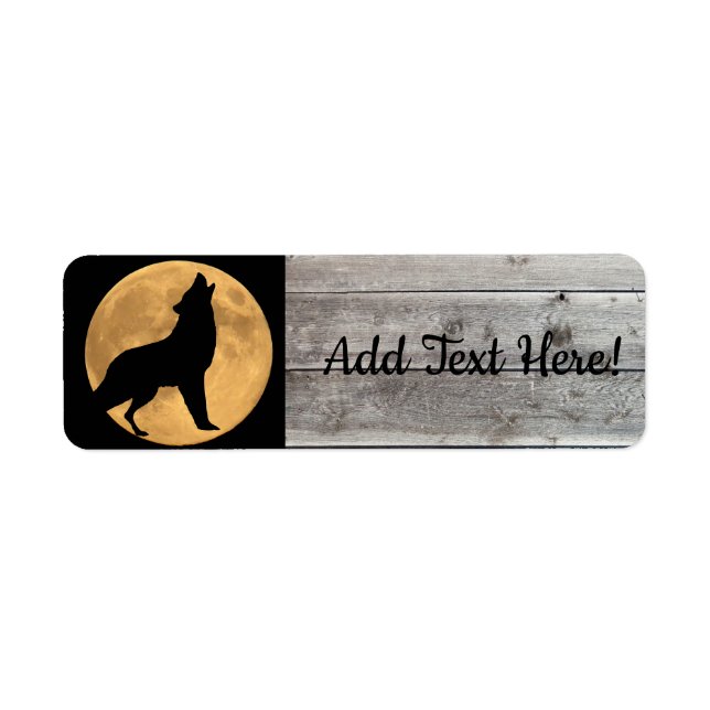 Etiqueta Howling Wolf Full Moon (Frente)