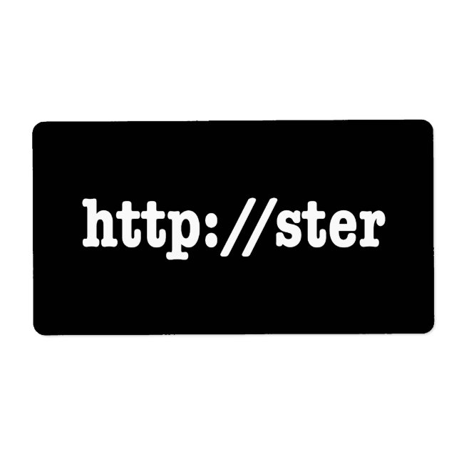 Etiqueta http://ster / código html (Frente)
