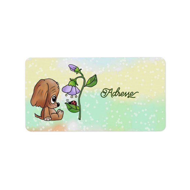 Etiqueta Hund Blume (Frente)