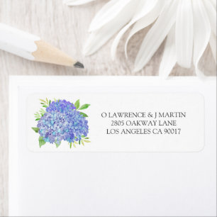 Etiqueta Hydrangea Púrpura Deixa Casamento Floral