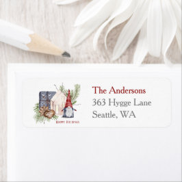 Etiqueta Hygge Natal Holidays Return Address