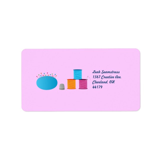 Etiqueta I costurar coração (Frente)