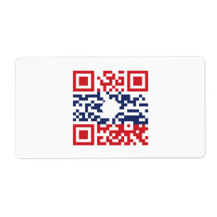 Etiqueta I Love Laos (Khoy Huk Lao) Flag QR Code   Geek Lao