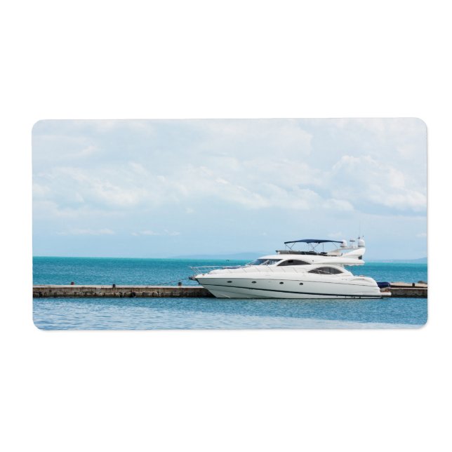 Etiqueta Iate na amarração (Frente)