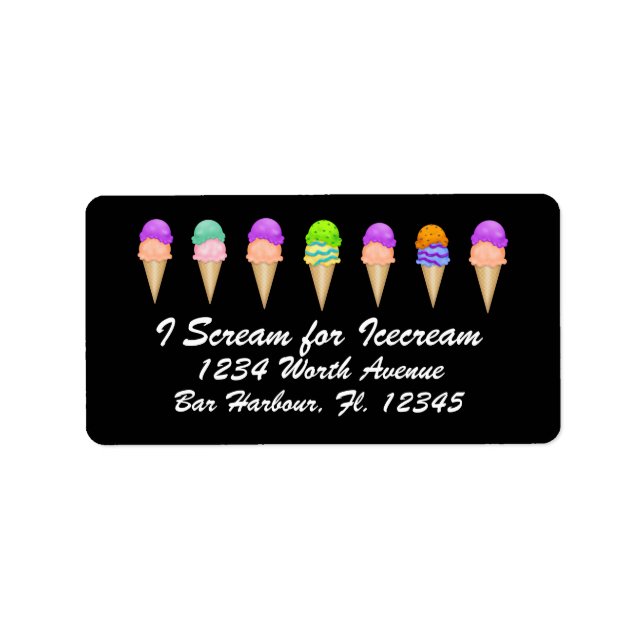 Etiqueta Icecream - SRF (Frente)