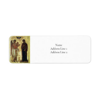 Etiqueta Ícone Bizantino Cristão Ortodoxo de Anunciação