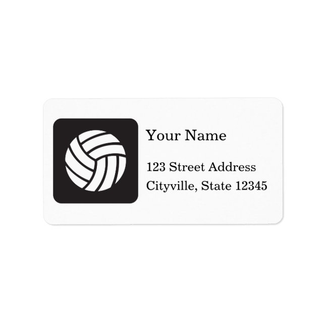 Etiqueta Ícone de Voleibol (Frente)