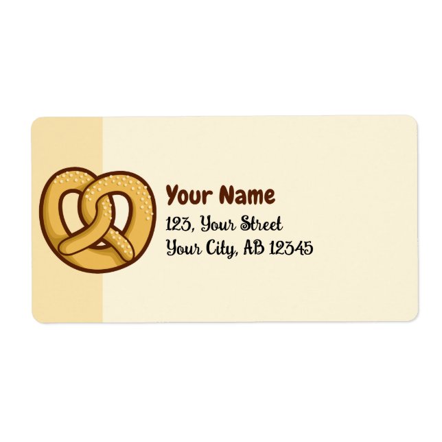 Etiqueta Ícone Pretzel (Frente)