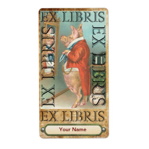 Etiqueta ID da Placa do Livro Suíno