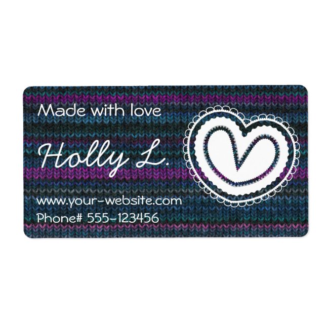 Etiqueta Identificadores feitos à mão (Frente)