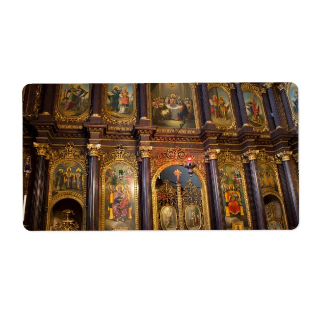 Etiqueta Igreja Ortodoxa Grega Santa Trindade (Frente)