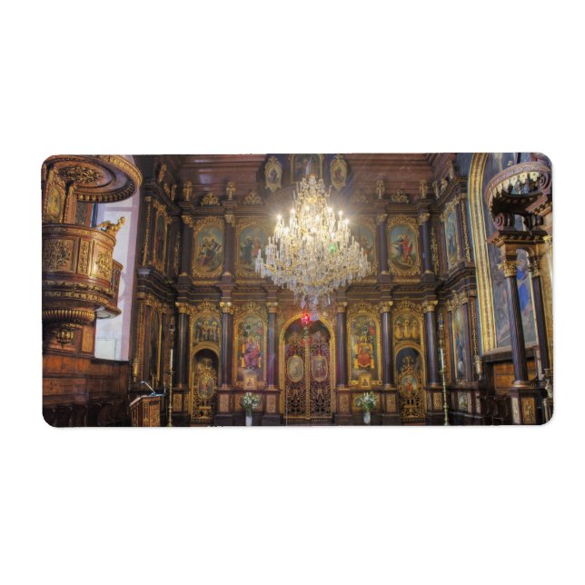 Etiqueta Igreja Ortodoxa Grega Santa Trindade (Frente)