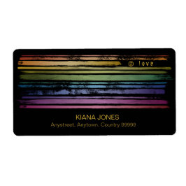 Etiqueta Igualdade Amor Pincel Arco-Íris Trave LGBTQ ID656