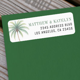 Etiqueta Ilha de Palmeira Destino Casamento Verde