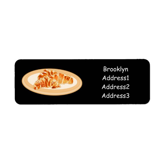 Etiqueta Imagem croissant (Frente)