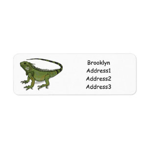 Etiqueta Imagem do desenho de Iguana