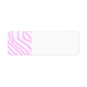 Etiqueta Impressão cor-de-rosa da zebra, teste padrão