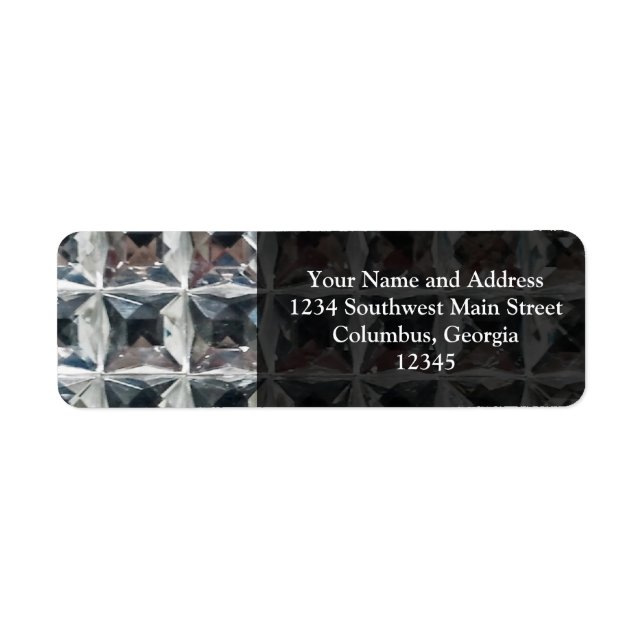 Etiqueta Impressão de Bloco de Gelo Cristal (Frente)