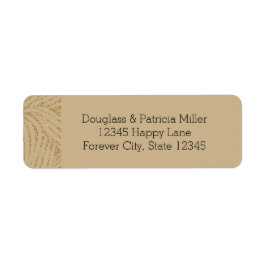 Etiqueta Impressão de Zebra com Lítio Dourado