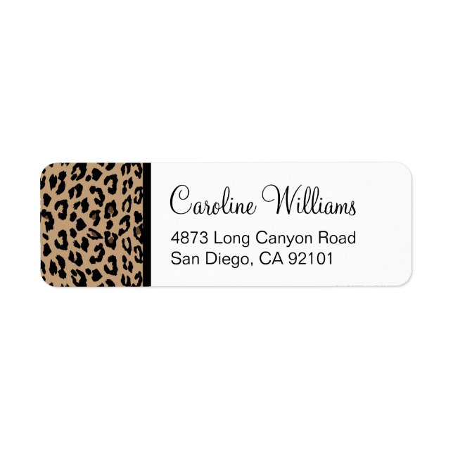 Etiqueta Impressão Leopardo (Frente)